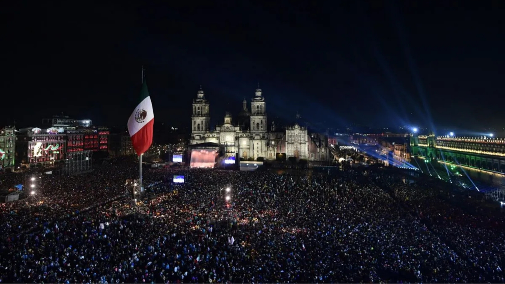 Claudia Sheinbaum encabeza su primer Grito de Independencia en el Zócalo de la CDMX