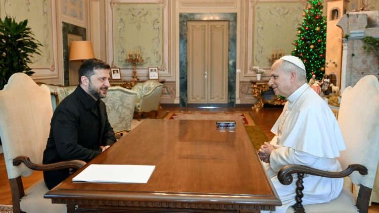 El Papa se reúne con el presidente de Ucrania en Castel Gandolfo