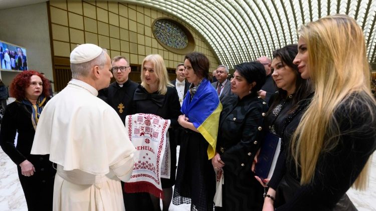 Ante el Papa para proteger el futuro de los niños ucranianos